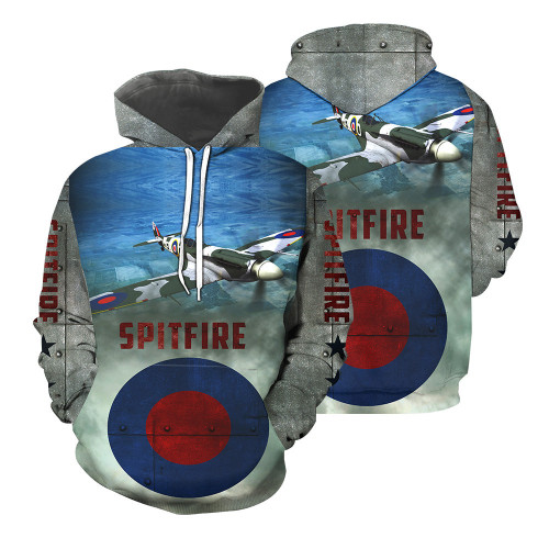 Spitfire 3D All Over Printed Shirts For Men And Women 28