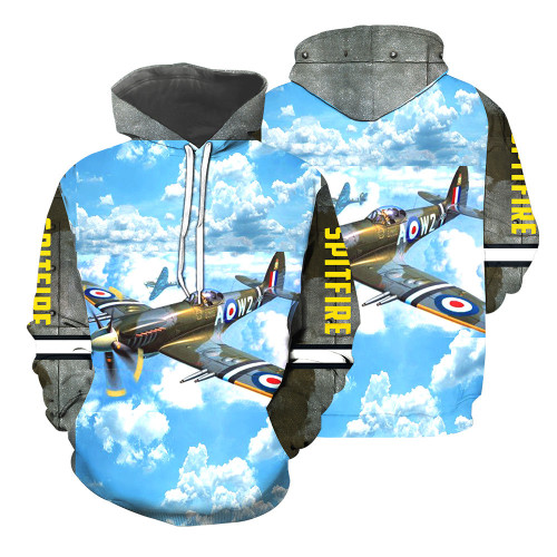 Spitfire 3D All Over Printed Shirts For Men And Women 29