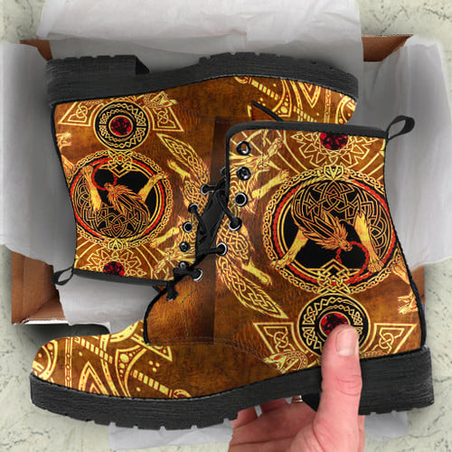 Viking Tatoo Leather Boots 09