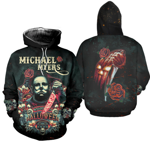 Welcome to Halloween Michael Myers 3D All Over Printed Shirts For Men and Women GINHR35264