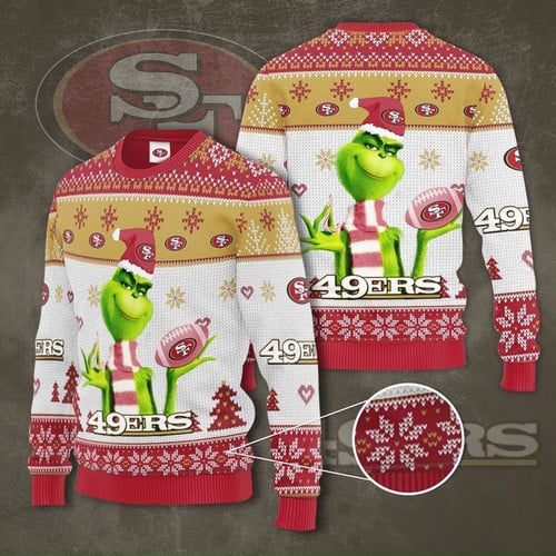 The Grinch Christmas 3D Ugly Thicken Sweaters GINGRI43