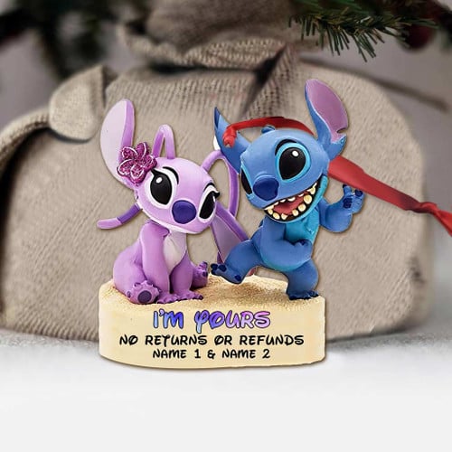I'm Yours - Personalized Christmas Ohana Ornament (Printed On Both Sides)