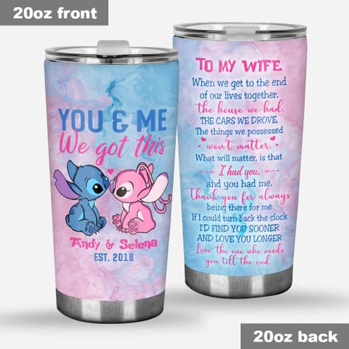 You & Me We Got This - Personalized Tumbler