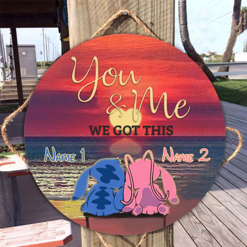 We Got This - Personalized Round Wood Sign