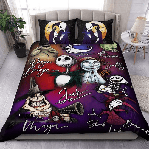 Nightmare Before Christmas Personalized Quilt Bedding Set GINNBC1356