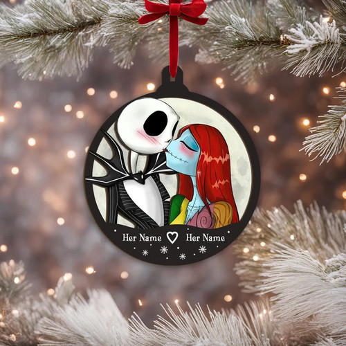 Jack & Sally Personalized Hanging Ornament GINNBC1370