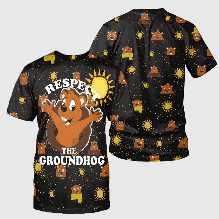 3D All Over Printed Clothes Respect The Groundhog
