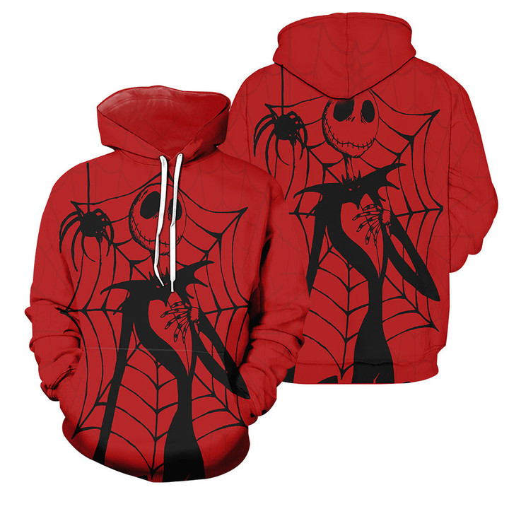 3D All Over Printed Jack Skellington Clothes - Spider Jack