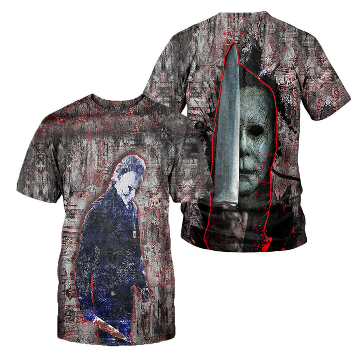 3D All Over Printed Michael Myers Halloween Clothes 12