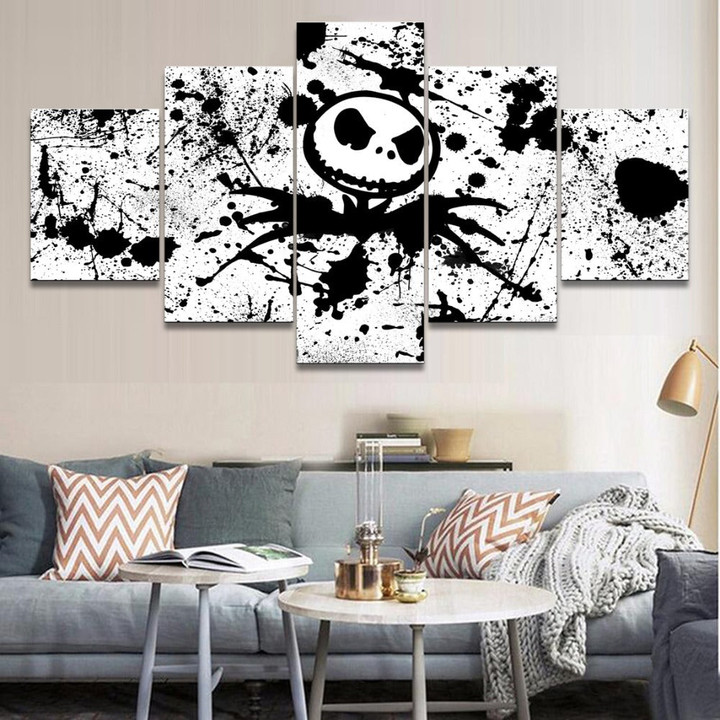 5 Pieces Modern Home Decor Movie The Nightmare Before Christmas Wall Art Canvas Painting Pictures