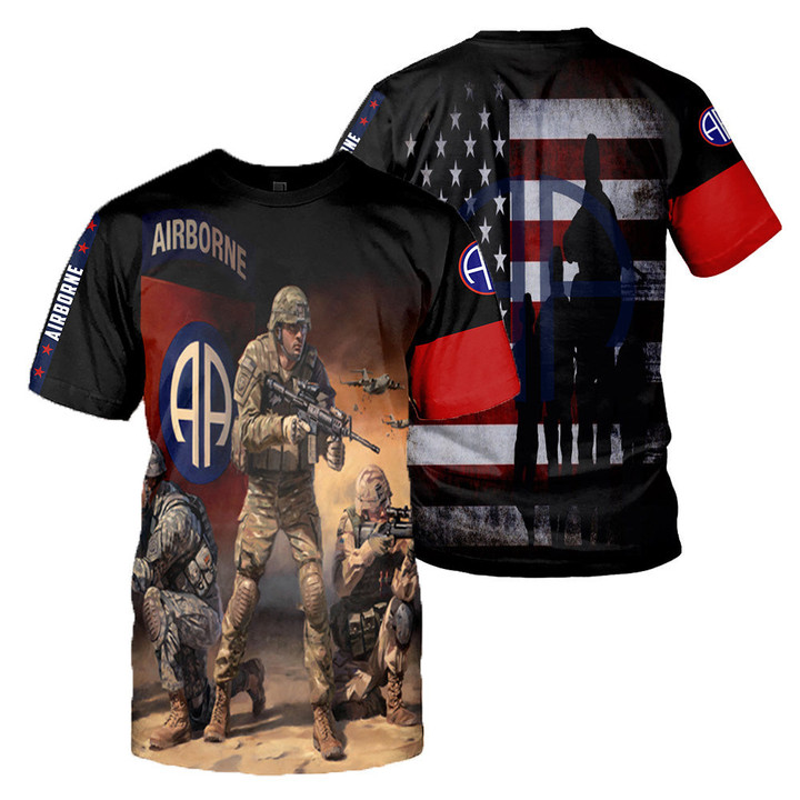 Airborne 3D All Over Printed Shirts For Men And Women 15