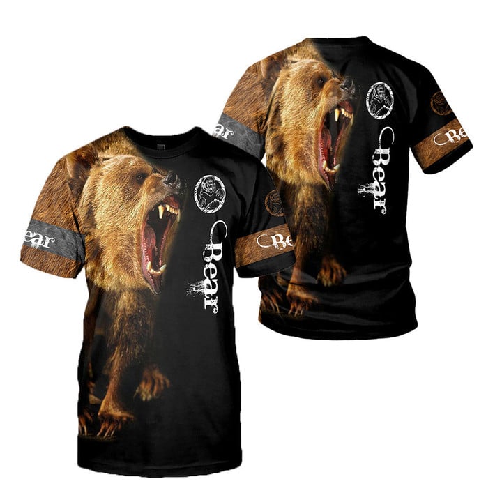 Bear 3D All Over Printed Shirts For Men And Women 04