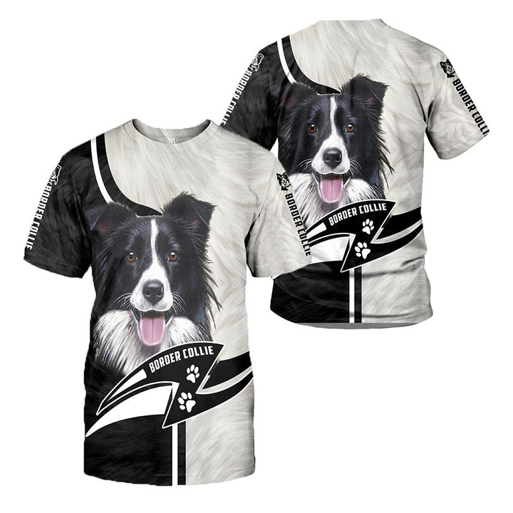 Border Collie 3D All Over Printed Shirts For Men And Women 02