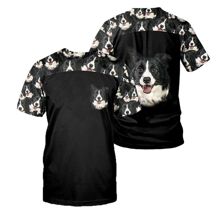Border Collie 3D All Over Printed Shirts For Men And Women 06