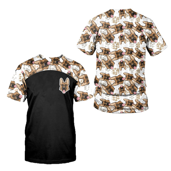 German Shepherd 3D All Over Printed Shirts For Men And Women 12