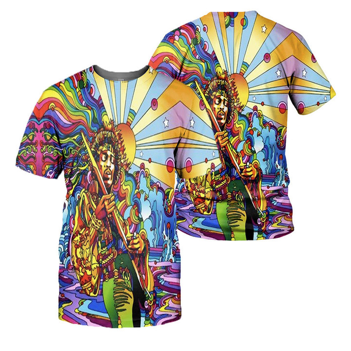 Hippie Style 3D All Over Printed Shirts For Men And Women 05