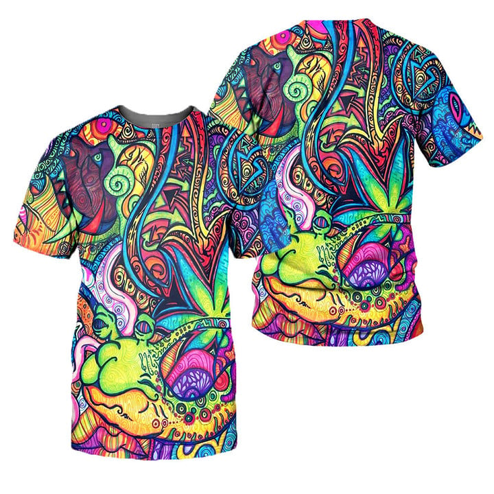 Hippie Style 3D All Over Printed Shirts For Men And Women 07