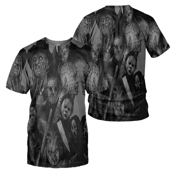 Horror Movies 3D All Over Printed Shirts For Men and Women 137