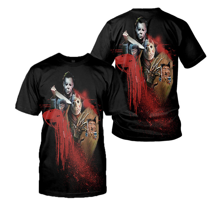 Horror Movies 3D All Over Printed Shirts For Men and Women 278