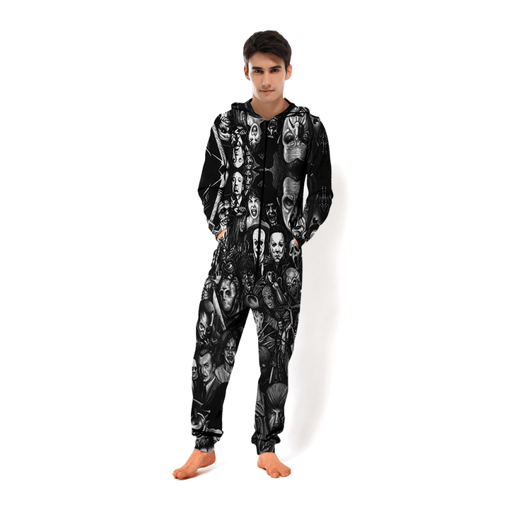 Horror Movies 3D All Over Printed Unisex Jumpsuit