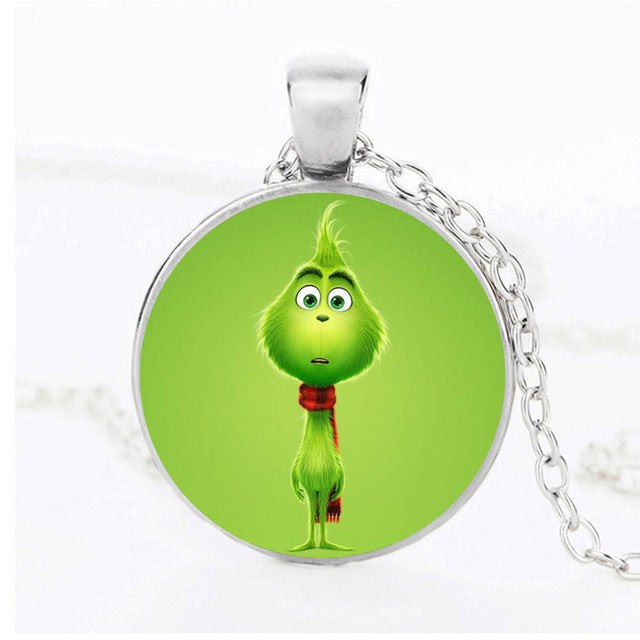 How The Grinches Stole glass Pendant necklace