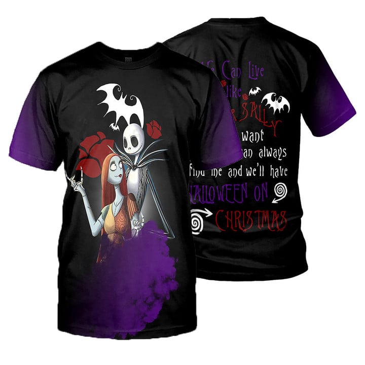 Jack Skellington 3D All Over Printed Shirts For Men And Women 222