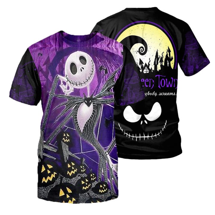 Jack Skellington 3D All Over Printed Shirts For Men And Women 268