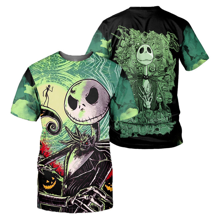 Jack Skellington 3D All Over Printed Shirts For Men And Women 337