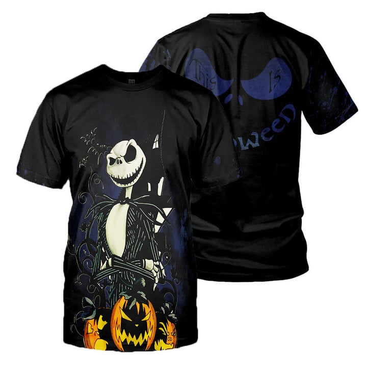 Jack Skellington 3D All Over Printed Shirts For Men And Women 350