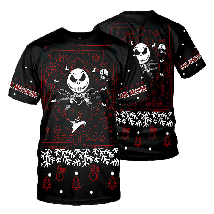 Jack Skellington 3D All Over Printed Shirts For Men And Women 376