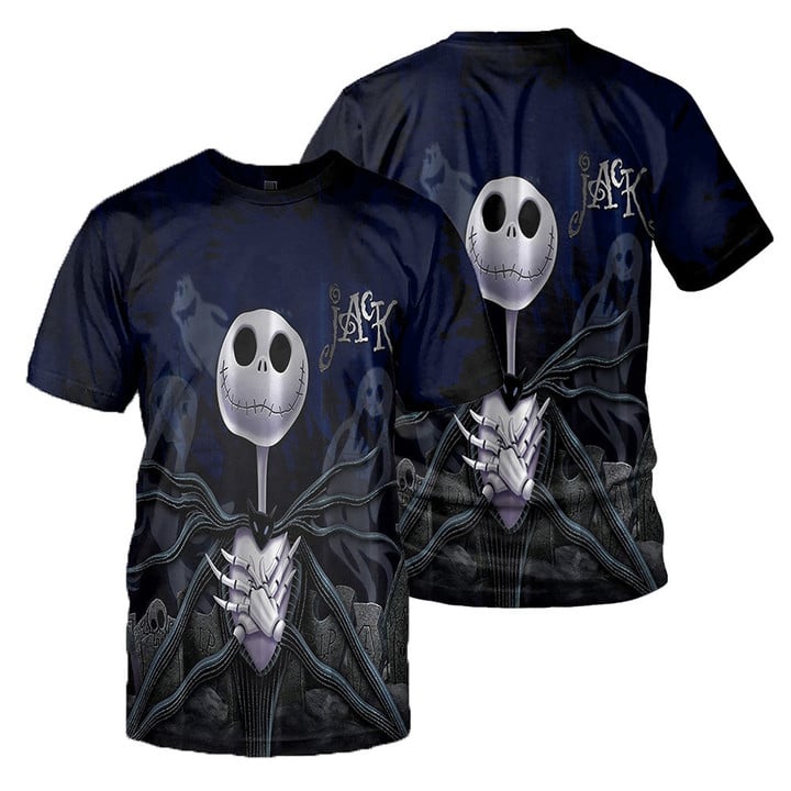 Jack Skellington 3D All Over Printed Shirts For Men And Women 403