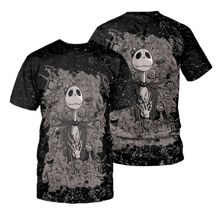 Jack Skellington 3D All Over Printed Shirts For Men And Women 412