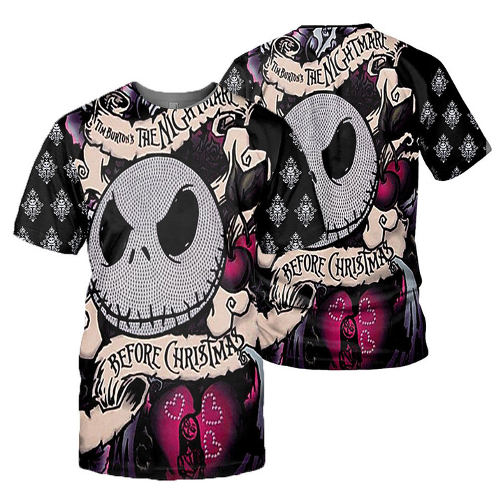 Jack Skellington 3D All Over Printed Shirts For Men And Women 442