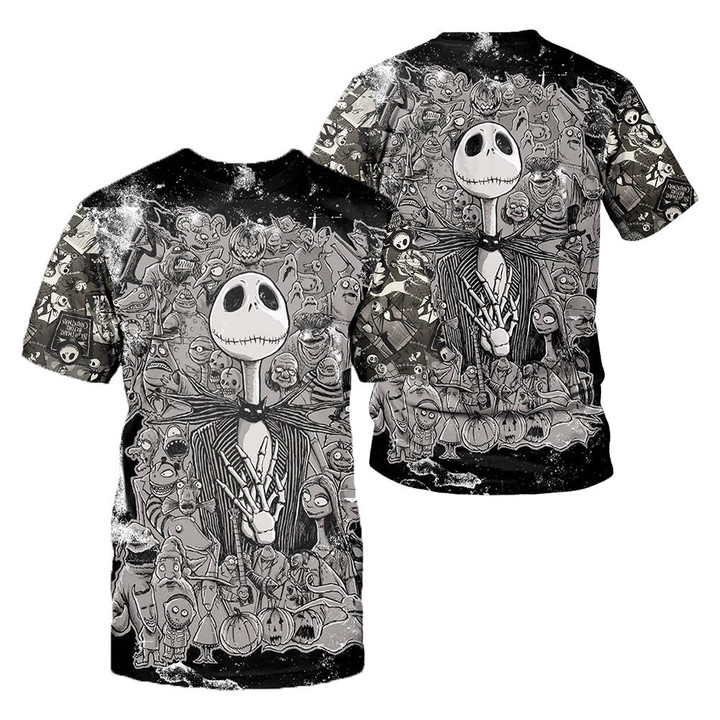 Jack Skellington 3D All Over Printed Shirts For Men And Women 447