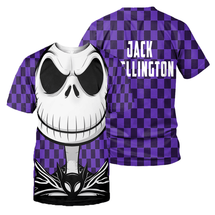 Jack Skellington and Sally 3D All Over Printed Shirts For Men And Women