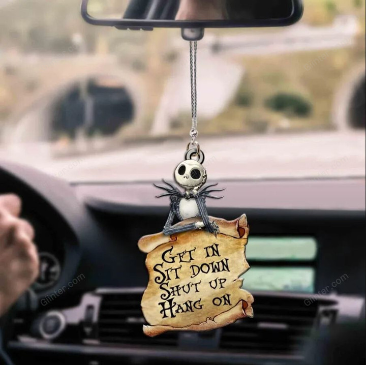 Jack Skellington Get In Sit Down Car Hanging Ornament