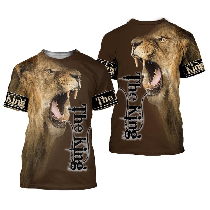 Lion 3D All Over Printed Shirts For Men And Women 05