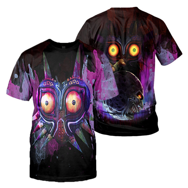Majora's Mask 3D All Over Printed Shirts For Men and Women 01