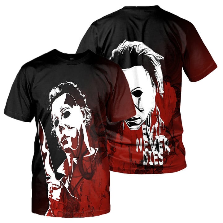 Michael Myers 3D All Over Printed Shirts For Men and Women 12