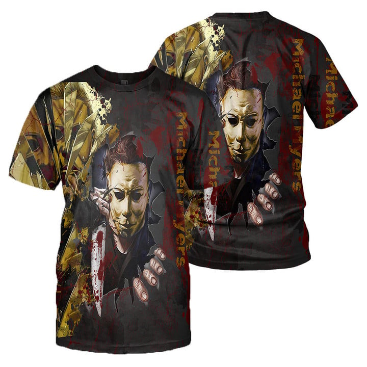 Michael Myers 3D All Over Printed Shirts For Men and Women 16