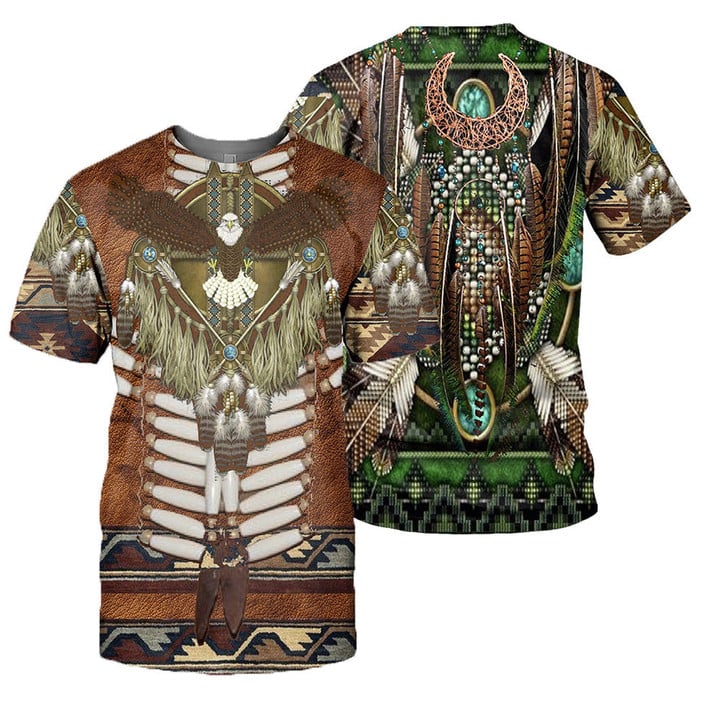 Native Pattern 3D All Over Printed Shirts For Men And Women 12