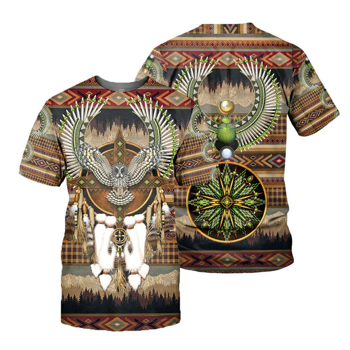 Native Pattern 3D All Over Printed Shirts For Men And Women 14