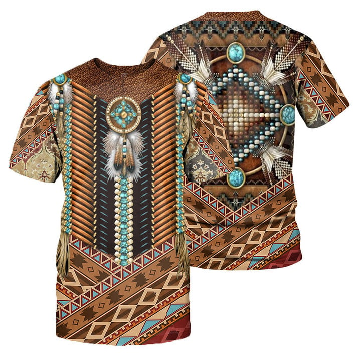 Native Pattern 3D All Over Printed Shirts For Men And Women 20