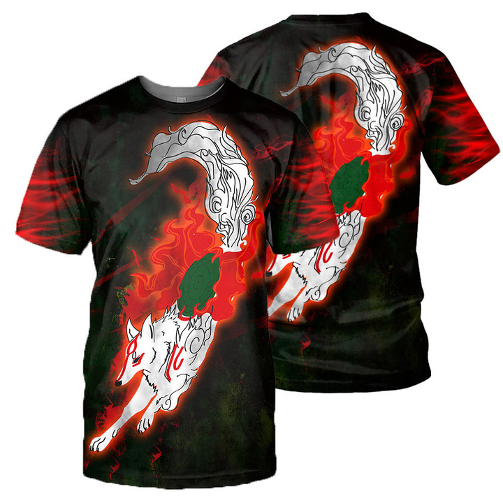Ōkami 3D All Over Printed Shirts For Men And Women 35