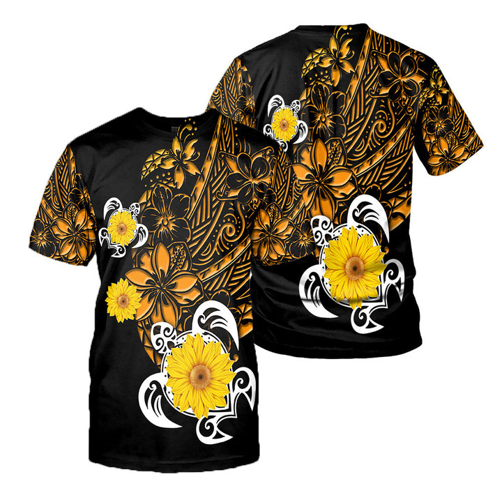 Polynesian Sea Turtle Tattoo 3D All Over Printed Shirts For Men And Women 55