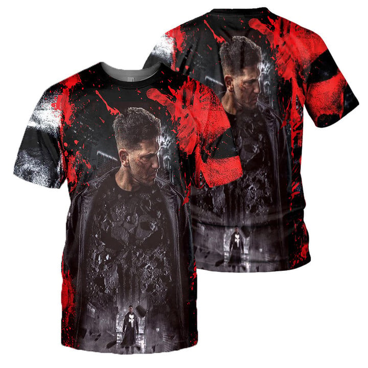 Punisher 3D All Over Printed Shirts For Men And Women 07