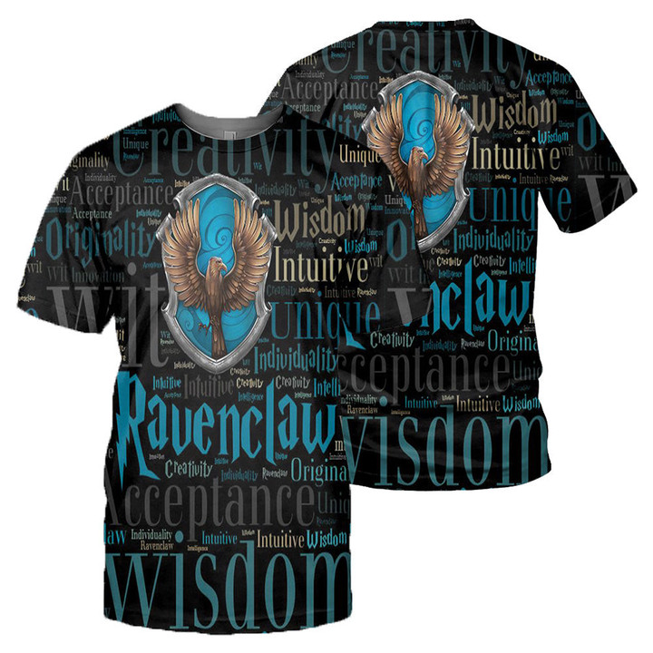 Ravenclaw 3D All Over Printed Shirts For Men and Women 03