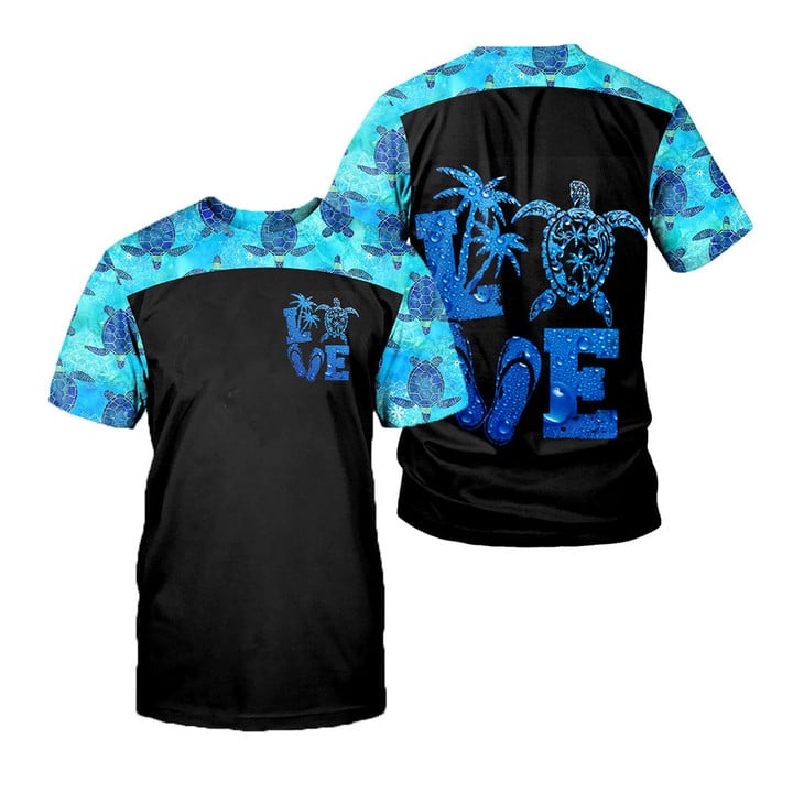 Sea Turtle 3D All Over Printed Shirts For Men And Women 65