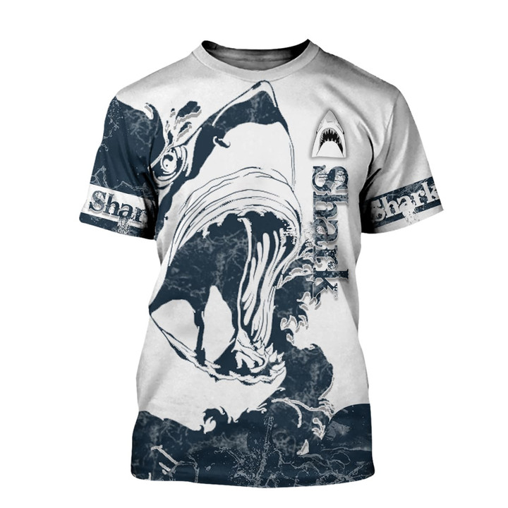 Shark 3D All Over Printed Shirts For Men And Women 06