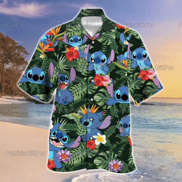 Stitch Hawaiian Shirt For Summer GINLIST77180